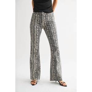 NEW JBD. flare with regular hem pants in snake